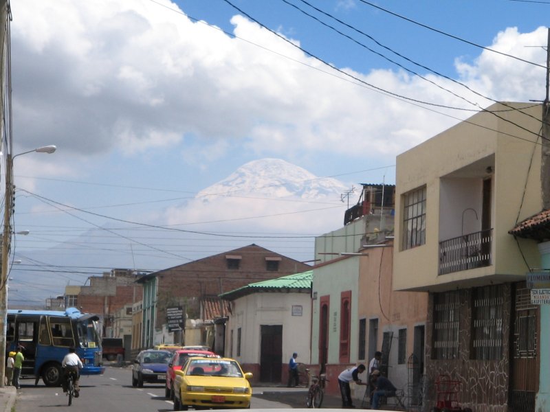Strassenansicht in Riobamba