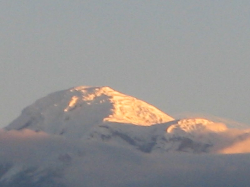 Chimborazo im Morgenrot