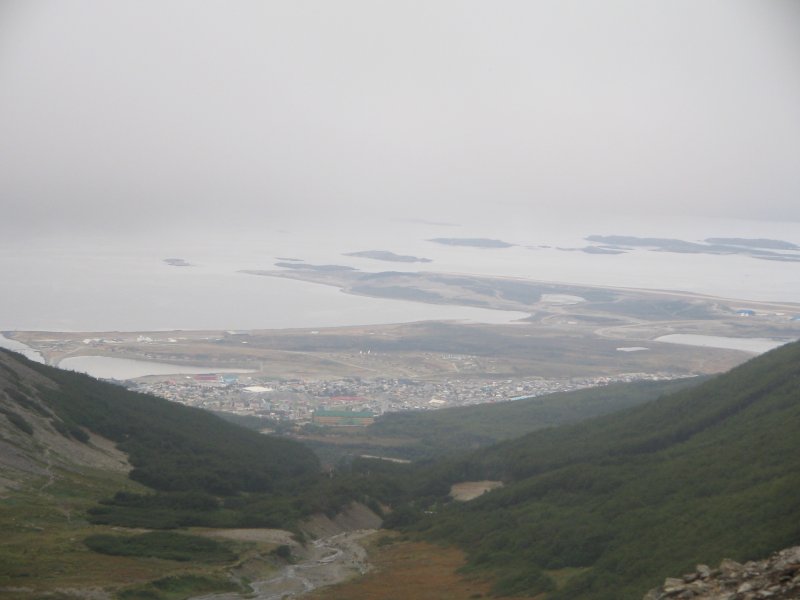 Ushuaia von oben
